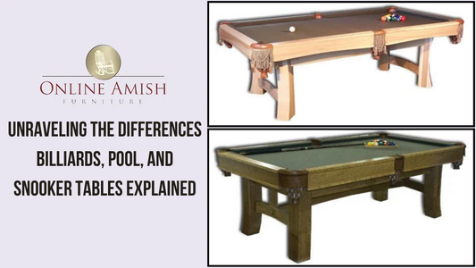 Difference Between Billiards, Pool, and Snooker Tables: A Complete Guide