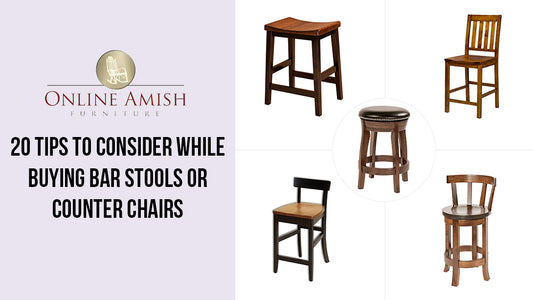 Amish Bar Stool and Counter Chair