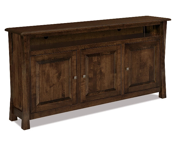 Lexington Arc 3-Door Media Stand with Open Slot
