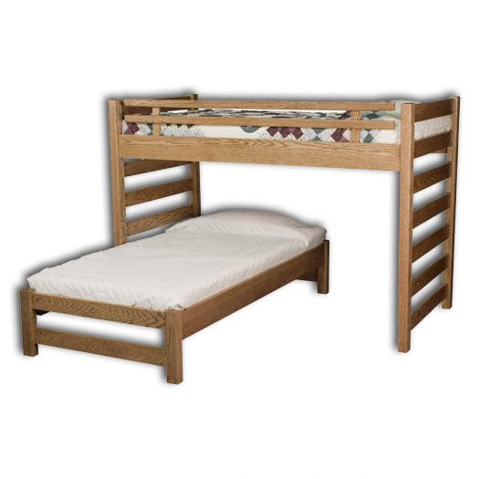 Amish USA Made Handcrafted Ladder Loft Bunk Bed sold by Online Amish Furniture LLC