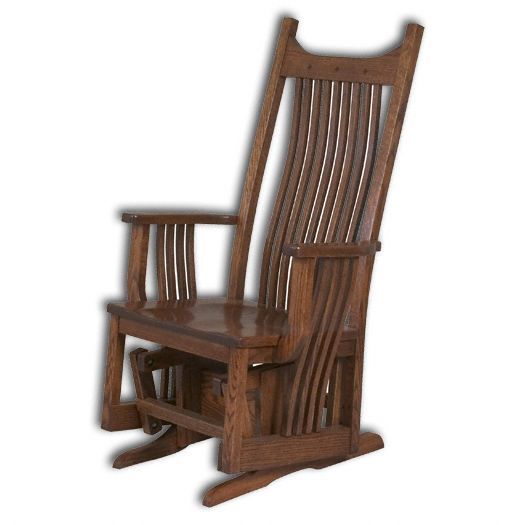 Amish USA Made Handcrafted Royal Mission Glider sold by Online Amish Furniture LLC