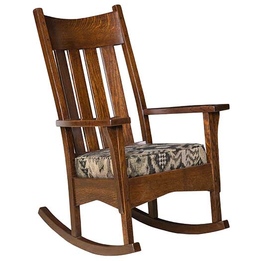 Amish USA Made Handcrafted Artisan Mission Rocker sold by Online Amish Furniture LLC