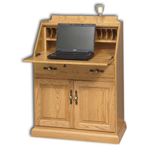 Amish USA Made Handcrafted Secretary Desk With Doors sold by Online Amish Furniture LLC