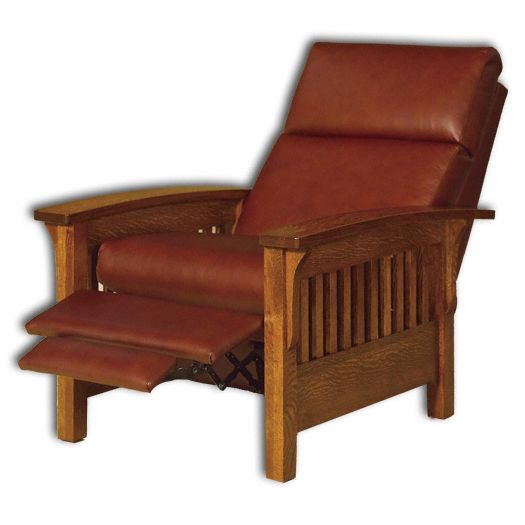 Amish USA Made Handcrafted Heartland Slat Recliner Chair sold by Online Amish Furniture LLC