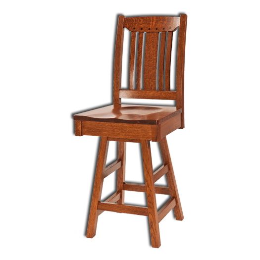 Amish USA Made Handcrafted Grant Bar Stool sold by Online Amish Furniture LLC