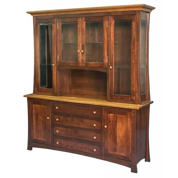 Amish USA Made Handcrafted Arlington Hutch sold by Online Amish Furniture LLC