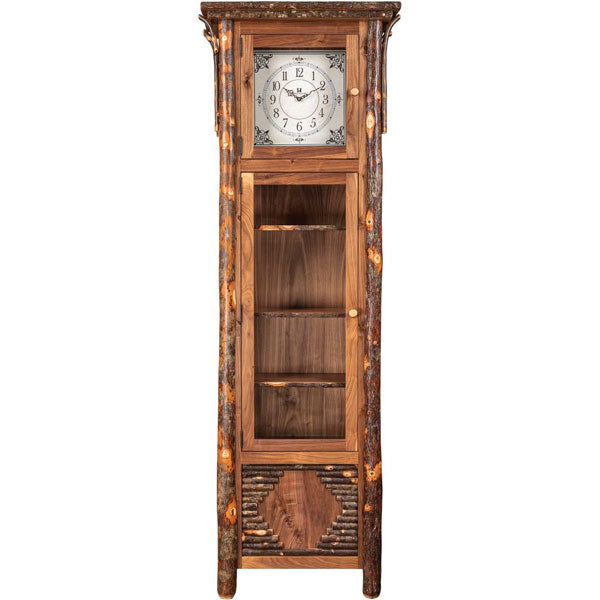 Rustic Hickory Old Country Grandfather Clock