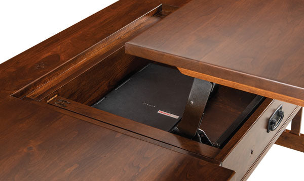 USA-Made Solid Oak Craftsman Desk – Premium Quality