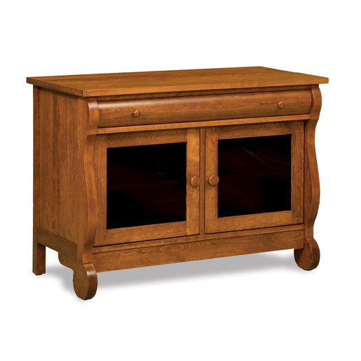 Old Classic Sleigh 2-Door, 1-Drawer Media Stand