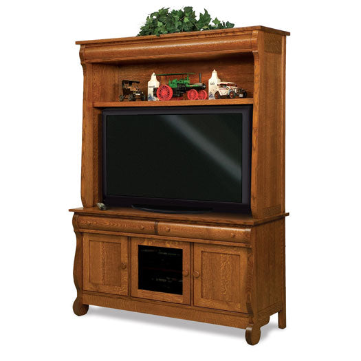 Old Classic Sleigh 3-Door, 2-Drawer, 2-Piece Cabinet