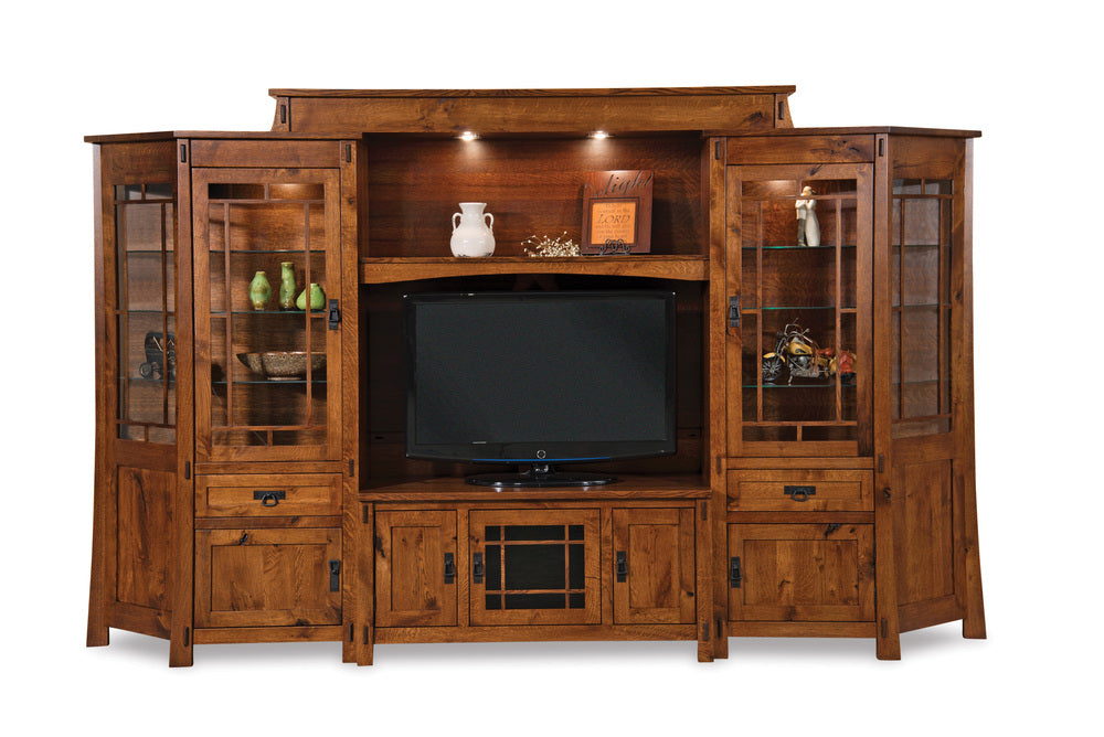 Modesto 6-Piece Wall Unit w/Angle Side Units