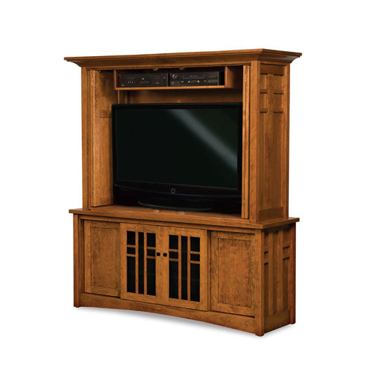 Kascade 4-Door, 2-Piece Cabinet w/Bi-Fold Pocket Doors on TV area