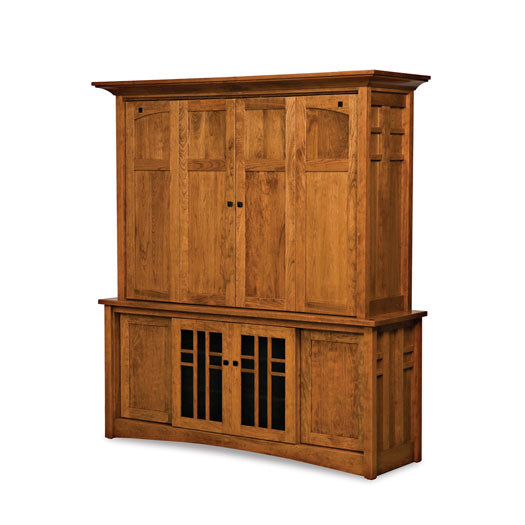 Kascade 4-Door, 2-Piece Cabinet w/Bi-Fold Pocket Doors on TV area