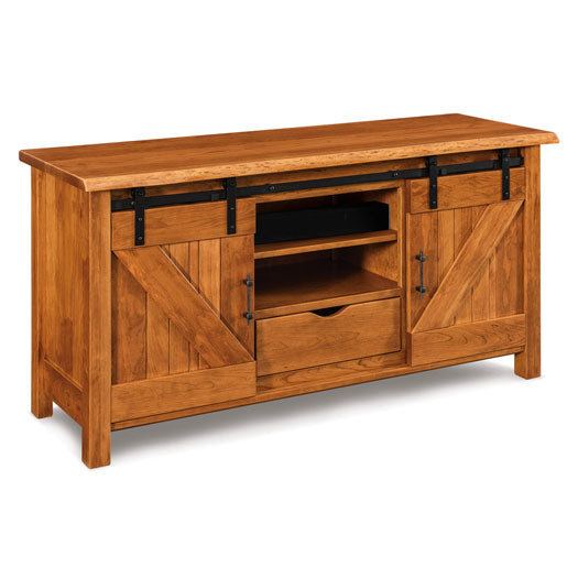 Timbra 2-Door, 1-Drawer Media Stand w/Live Edge