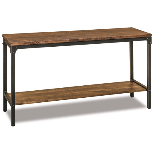 Houston Long Sofa Table with lower slatted shelf