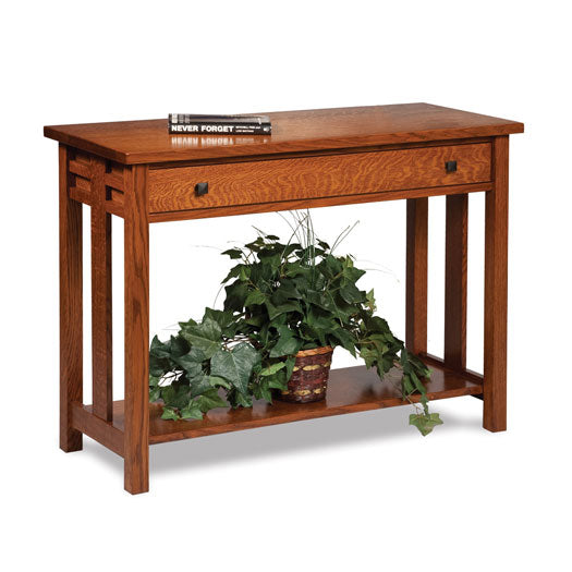 Kascade End Table with clean lines and slatted sides.