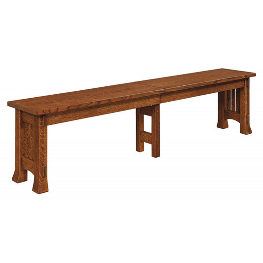 Amish USA Made Handcrafted Olde Century Extenda Bench sold by Online Amish Furniture LLC