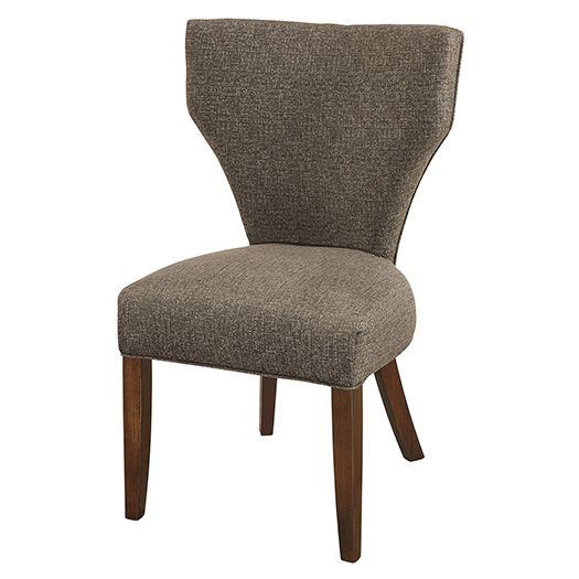 Roosevelt Chair in black finish with cushioned seat and backrest.