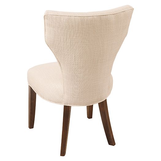 Roosevelt Chair showcasing cushioned backrest in from rear angle.