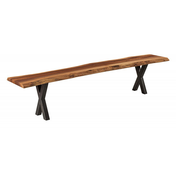 Amish USA Made Handcrafted Xavier Bench sold by Online Amish Furniture LLC