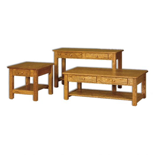 Amish USA Made Handcrafted Contemporary Mission Occasional Tables sold by Online Amish Furniture LLC