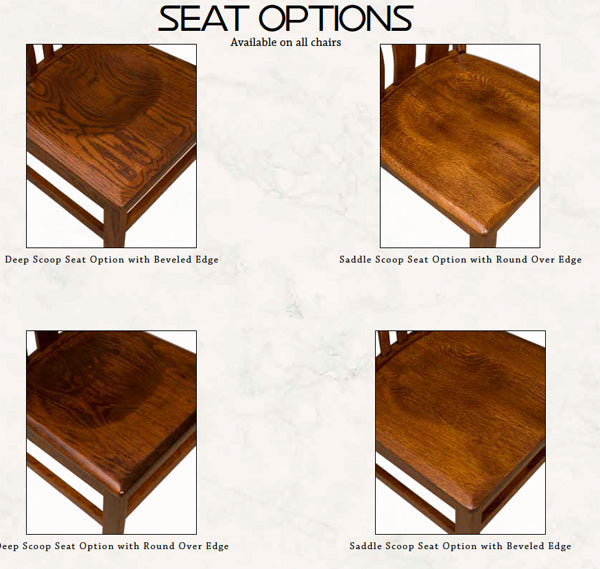 Amish USA Made Handcrafted Delilah Bar Stool sold by Online Amish Furniture LLC