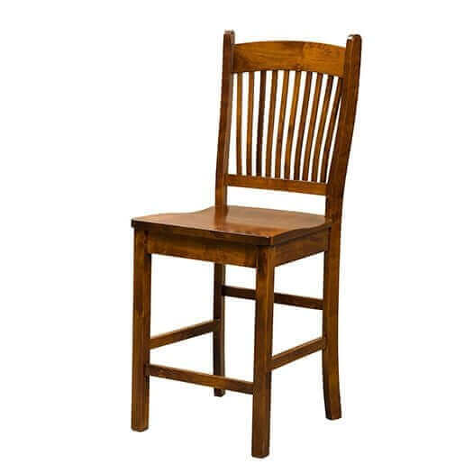 Amish USA Made Handcrafted Benton Bar Stool sold by Online Amish Furniture LLC
