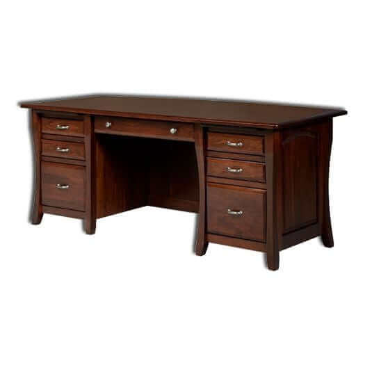 Amish USA Made Handcrafted Berkley Executive Desk sold by Online Amish Furniture LLC