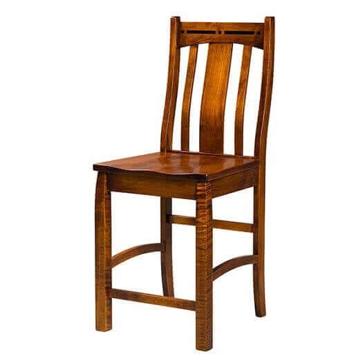 Amish USA Made Handcrafted Boulder Creek Bar Stool sold by Online Amish Furniture LLC