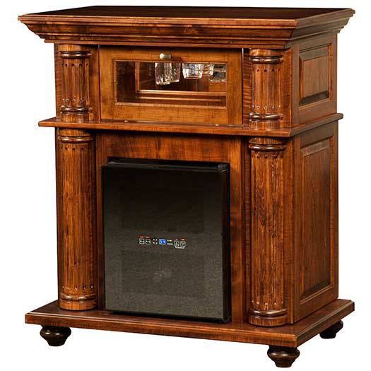 Amish USA Made Handcrafted Bryant Wine Cabinet sold by Online Amish Furniture LLC