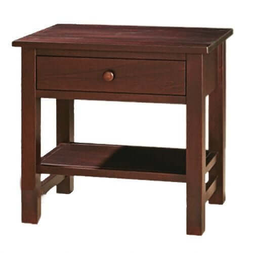 Amish Made Handcrafted Cabin Creek 1-Drawer Nightstand