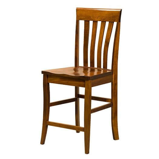 Amish USA Made Handcrafted Canterbury Bar Stool sold by Online Amish Furniture LLC