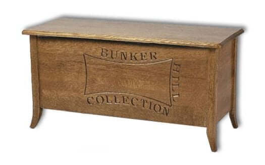 Amish USA Made Handcrafted Bunker Hill Blanket Chest sold by Online Amish Furniture LLC
