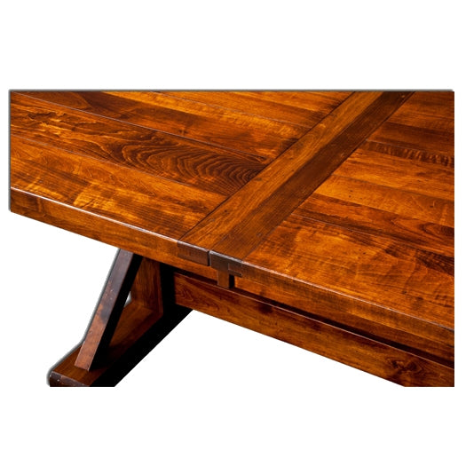 Amish USA Made Handcrafted Chesapeake Trestle Table sold by Online Amish Furniture LLC