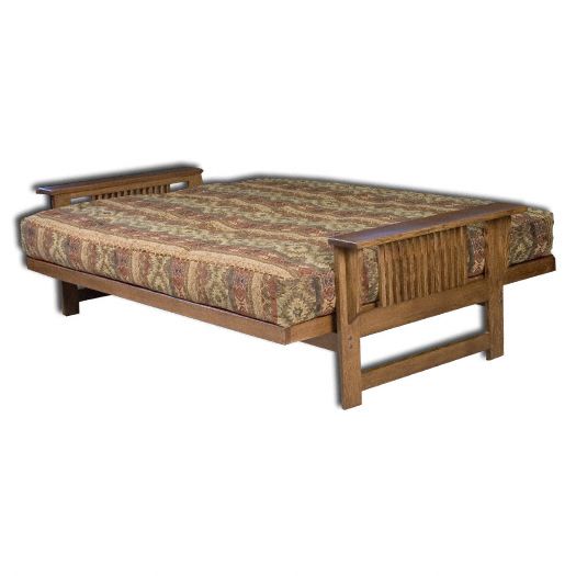 Amish USA Made Handcrafted McIntosh Mission Futon sold by Online Amish Furniture LLC