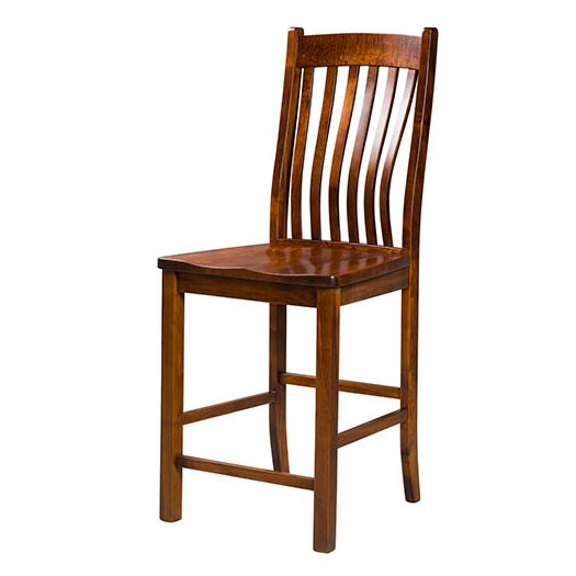 Amish USA Made Handcrafted Delilah Bar Stool sold by Online Amish Furniture LLC