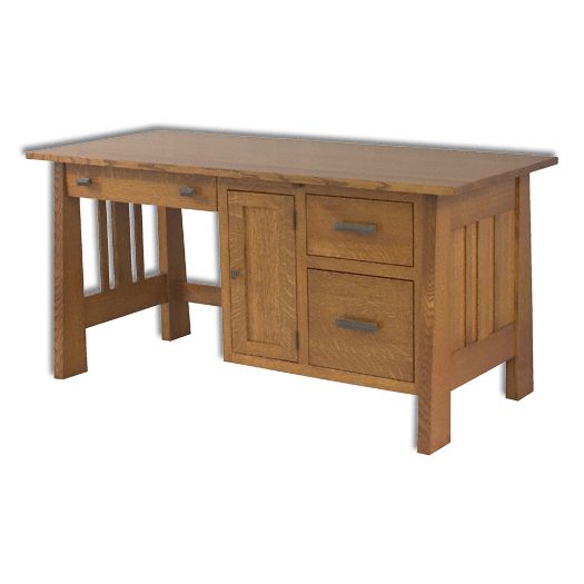 Amish USA Made Handcrafted Freemont Mission Computer Desk sold by Online Amish Furniture LLC