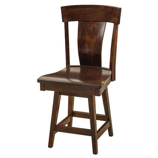 Amish USA Made Handcrafted Baldwin Bar Stool sold by Online Amish Furniture LLC