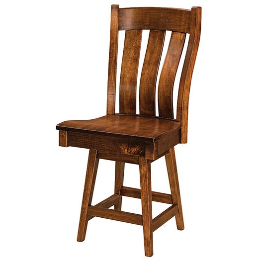 Amish USA Made Handcrafted Chesterton Bar Stool sold by Online Amish Furniture LLC