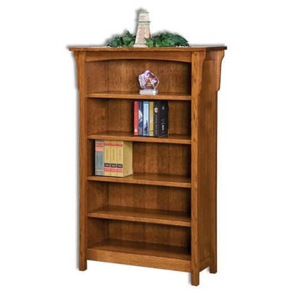 Amish USA Made Handcrafted Bridger Mission Open Bookcase sold by Online Amish Furniture LLC