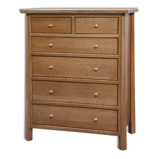 Amish USA Made Handcrafted Vancoover 6-Drawer Chest sold by Online Amish Furniture LLC