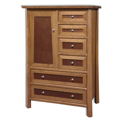 Amish USA Made Handcrafted Vancoover 1-Drawer 2-Door Nightstand sold by Online Amish Furniture LLC