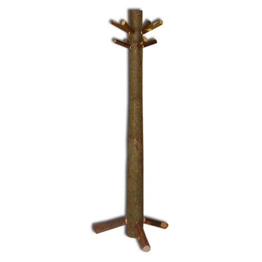 Amish USA Made Handcrafted Rustic Hickory Hall Tree sold by Online Amish Furniture LLC