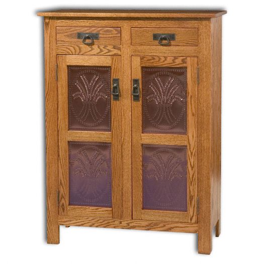 Amish USA Made Handcrafted Mission 2 Door 2 Drawer Pie Safe Cupboard sold by Online Amish Furniture LLC