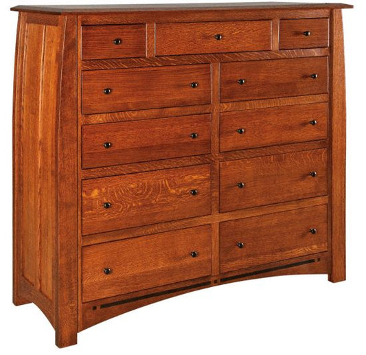 Amish USA Made Handcrafted Boulder Creek 11 Drawer Double Chest sold by Online Amish Furniture LLC