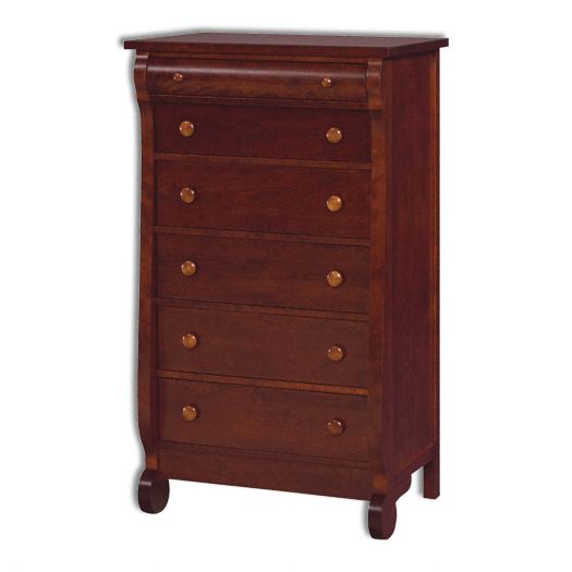 Amish USA Made Handcrafted Old Classic Sleigh Lingerie Chest sold by Online Amish Furniture LLC