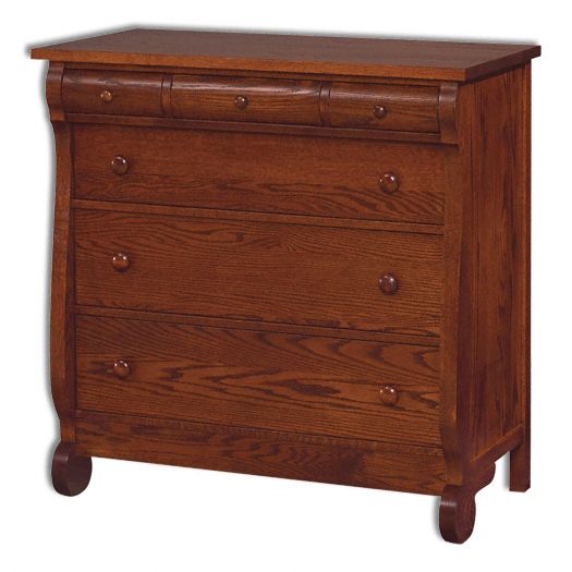 Amish USA Made Handcrafted Old Classic Sleigh Small Dresser sold by Online Amish Furniture LLC