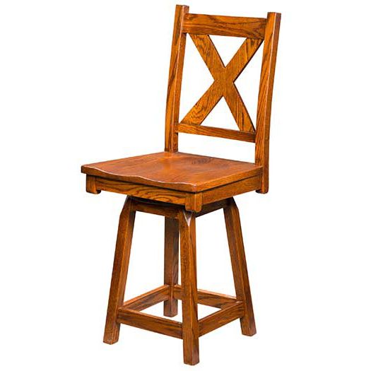 Amish USA Made Handcrafted Kenwood Bar Stool sold by Online Amish Furniture LLC