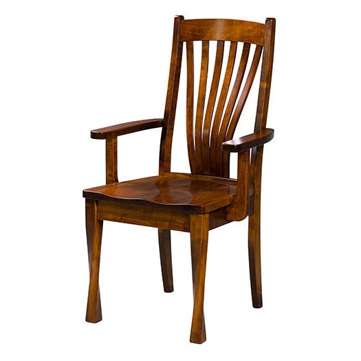 Amish USA Made Handcrafted Lexington Fan Chair sold by Online Amish Furniture LLC