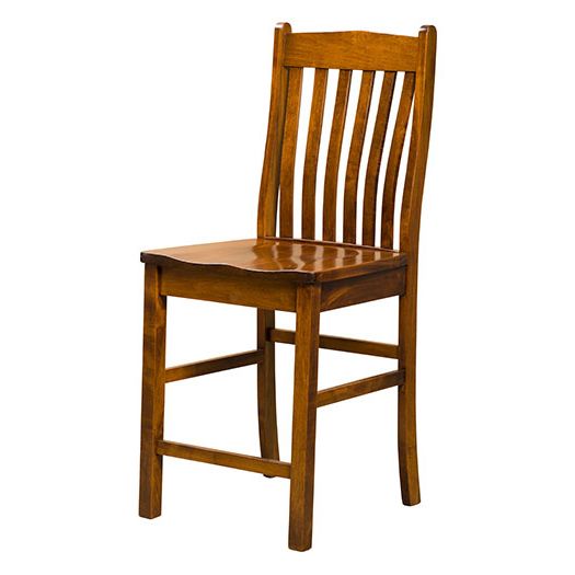 Amish USA Made Handcrafted Liberty Bar Stool sold by Online Amish Furniture LLC